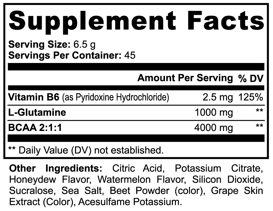 TB Fuel™ RECOVER & RELOAD BCAA + Glutamine Post-Workout Powder